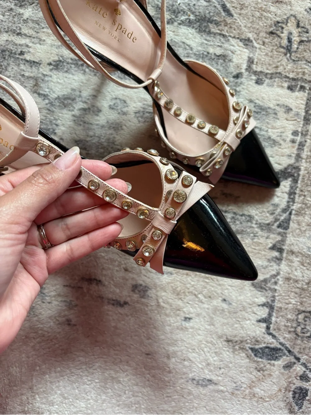 kate spade crystal black jewel